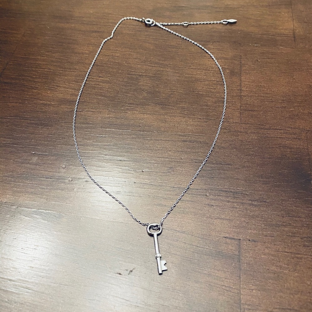 Fossil key necklace